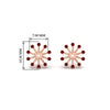 Load image into Gallery viewer, floral-halo-ruby-earring-jackets-for-3-carat-studs-in-rose-gold-fdear894grudrangle2-3.00ct-nl-rg-hw?v=1762513221