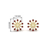 Load image into Gallery viewer, floral-halo-ruby-earring-jackets-for-3-carat-studs-in-yellow-gold-fdear894grudrangle2-3.00ct-nl-yg-hw?v=1762513222
