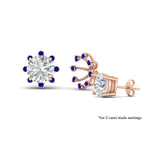 Load image into Gallery viewer, floral-halo-sapphire-earring-jackets-for-2-carat-studs-in-rose-gold-fdear894gsablangle3-2.00ct-nl-rg-lg1?v=1762512700
