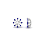 Load image into Gallery viewer, floral-halo-sapphire-earring-jackets-for-2-carat-studs-in-white-gold-fdear894gsablangle4-2.00ct-nl-wg?v=1762512700
