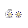 Load image into Gallery viewer, floral-halo-sapphire-earring-jackets-for-2-carat-studs-in-yellow-gold-fdear894gsablangle2-2.00ct-nl-yg-hw?v=1762512700