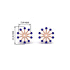 Load image into Gallery viewer, floral-halo-sapphire-earring-jackets-for-3-carat-studs-in-rose-gold-fdear894gsablangle2-3.00ct-nl-rg-hw?v=1762513221