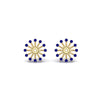 Load image into Gallery viewer, floral-halo-sapphire-earring-jackets-for-4-carat-studs-in-yellow-gold-fdear894gsablangle2-4.00ct-nl-yg?v=1762512709