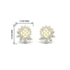 Load image into Gallery viewer, floral-halo-style-for-3-carat-ear-jacket-in-yellow-gold-fdear10312angle2-3.00ct-nl-yg-hw.jpg?v=1762859322
