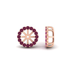 Load image into Gallery viewer, floral-pink-sapphire-earrings-jacket-for-3-carat-stud-in-rose-gold-fdear11307gsadrpiangle1-0-65ct-nl-rg.jpg