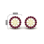Load image into Gallery viewer, floral-pink-sapphire-earrings-jacket-for-3-carat-stud-in-yellow-gold-fdear11307gsadrpiangle1-0-65ct-nl-yg.jpg