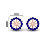 Load image into Gallery viewer, floral-sapphire-earrings-jacket-for-3-carat-stud-in-rose-gold-fdear11307gsablangle1-0-65ct-nl-rg.jpg
