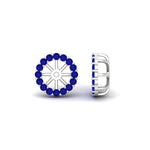Load image into Gallery viewer, floral-sapphire-earrings-jacket-for-3-carat-stud-in-white-gold-fdear11307gsablangle1-0-65ct-nl-wg.jpg