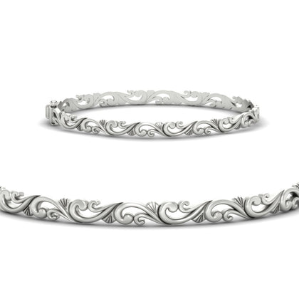 floral-scroll-filigree-gold-bracelet-for-women-in-white-gold-fdbrc11832sleep-nl-wg