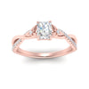 Load image into Gallery viewer, floral-style-radiant-cut-diamond-engagement-ring-in-rose-gold-FD9986RARANGLE5-NL-RG