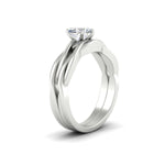 Load image into Gallery viewer, floral-vine-heart-shaped-engagement-and-wedding-ring-set-in-white-gold-fdens8252htangle2-nl-wg.jpg