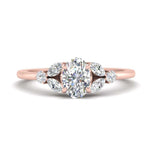 Load image into Gallery viewer, floral-vintage-real-oval-diamond-ring-with-accents-in-rose-gold-FDENR635OVR-NL-RG
