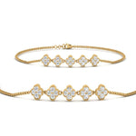 Load image into Gallery viewer, flower-diamond-chain-stacking-bracelet-in-FDBRC9643ANGLE2-NL-YG
