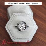 Load image into Gallery viewer, flower-halo-round-black-diamond-engagement-ring-in-white-gold-FD10073ROR-5
