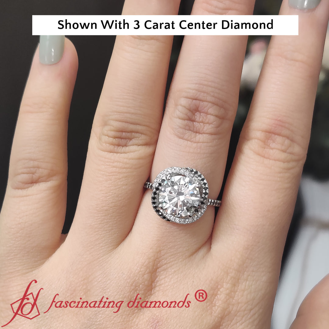 flower-halo-round-black-diamond-engagement-ring-in-white-gold-FD10073ROR