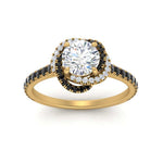 Load image into Gallery viewer, flower-halo-round-black-diamond-engagement-ring-in-yellow-gold-FD10073RORGBLACKANGLE5-NL-YG_046824fc-f9d3-4808-b6c7-8ee2f80a6042?v=1750409788
