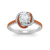 Load image into Gallery viewer, flower-halo-round-orange-sapphire-engagement-ring-in-white-gold-FD10073RORGSAORANGLE5-NL-WG_1102835b-fc47-4fac-8b8f-fa7086eec2a0?v=1750409787