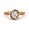 Load image into Gallery viewer, flower-halo-round-orange-sapphire-engagement-ring-in-yellow-gold-FD10073RORGSAOR-NL-YG_5a1ca3b6-5291-47e5-86c3-ccd75d93b53a?v=1750409788