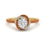 Load image into Gallery viewer, flower-halo-round-orange-sapphire-engagement-ring-in-yellow-gold-FD10073RORGSAOR-NL-YG_5a1ca3b6-5291-47e5-86c3-ccd75d93b53a?v=1750409788
