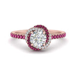 Load image into Gallery viewer, flower-halo-round-pink-sapphire-engagement-ring-in-rose-gold-FD10073RORGSADRPI-NL-RG_fd1143f4-11ff-4376-a9ea-b99ffcafb411?v=1750409787

