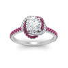 Load image into Gallery viewer, flower-halo-round-pink-sapphire-engagement-ring-in-white-gold-FD10073RORGSADRPIANGLE5-NL-WG_719ca57b-bcf4-4132-90e3-170ad8ae86fe?v=1750409788