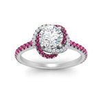 Load image into Gallery viewer, flower-halo-round-pink-sapphire-engagement-ring-in-white-gold-FD10073RORGSADRPIANGLE5-NL-WG_719ca57b-bcf4-4132-90e3-170ad8ae86fe?v=1750409788
