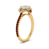 Load image into Gallery viewer, flower-halo-round-ruby-engagement-ring-in-yellow-gold-FD10073RORGRUDRANGLE2-NL-YG_e22025bb-44d5-4c83-b38c-445565728b28?v=1750409788