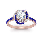 Load image into Gallery viewer, flower-halo-round-sapphire-engagement-ring-in-rose-gold-FD10073RORGSABLANGLE5-NL-RG_7d520b42-80c2-48d8-b7b0-46dd682752de?v=1750409787
