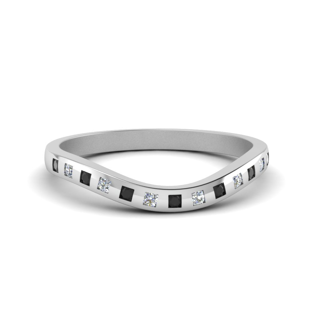 Flush Set Curved Wedding Band