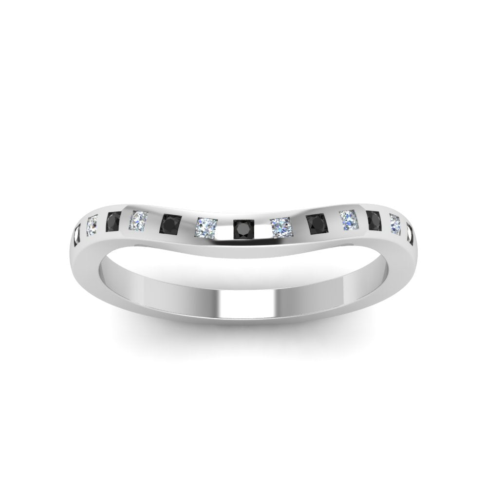 Flush Set Curved Wedding Band