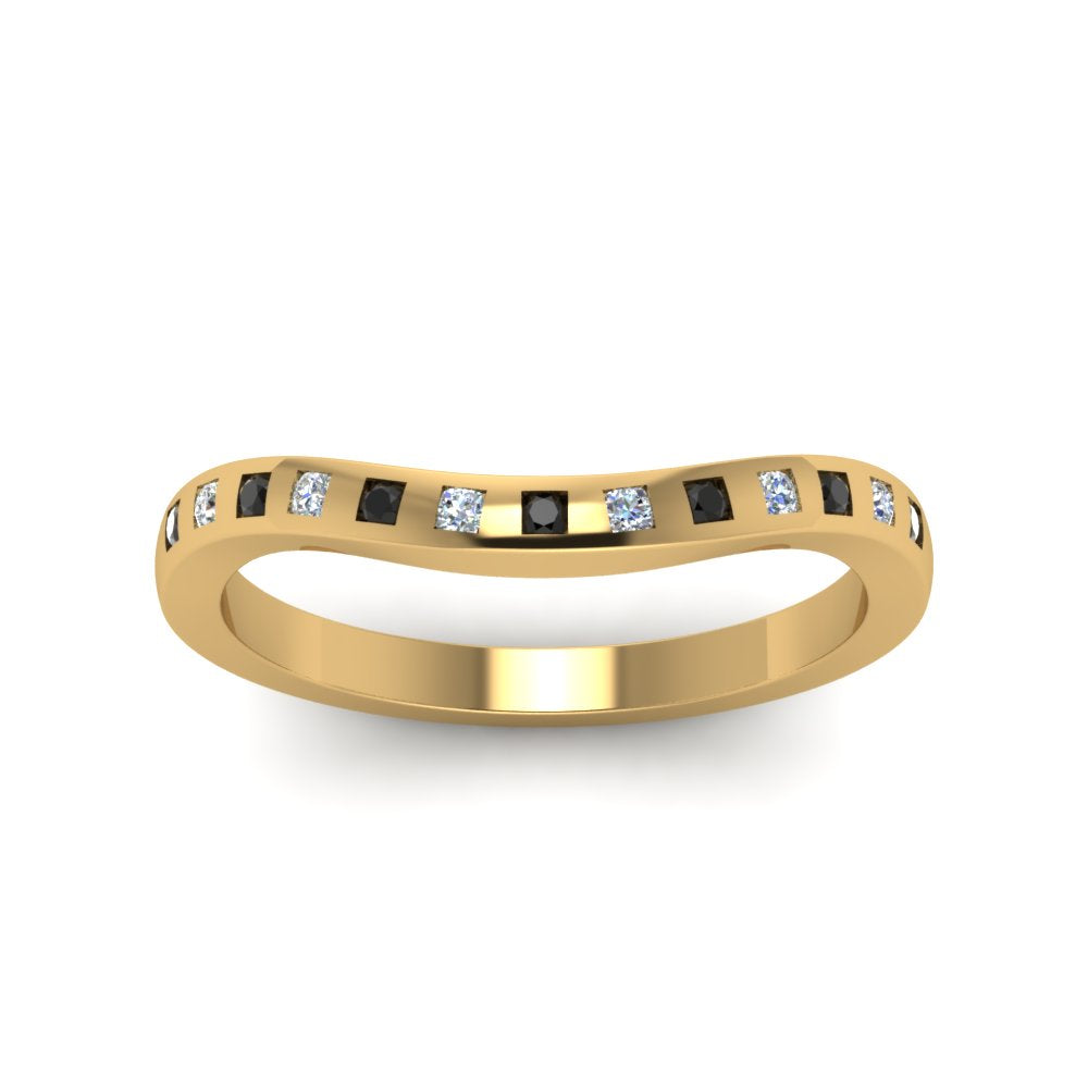 Flush Set Curved Wedding Band