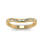 Load image into Gallery viewer, Flush Set Curved Wedding Band
