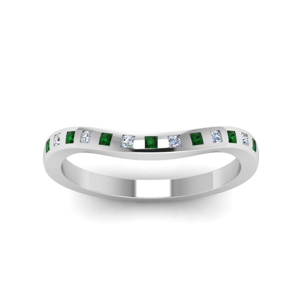 Flush Set Curved Wedding Band