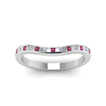 Load image into Gallery viewer, Flush Set Curved Wedding Band
