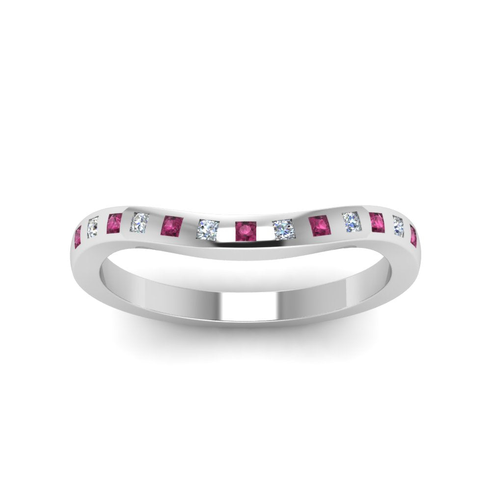 Flush Set Curved Wedding Band