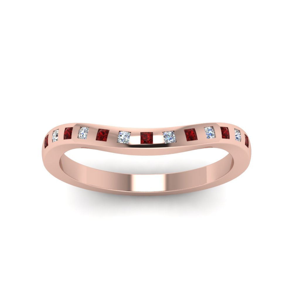 Flush Set Curved Wedding Band