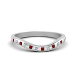 Load image into Gallery viewer, Flush Set Curved Wedding Band

