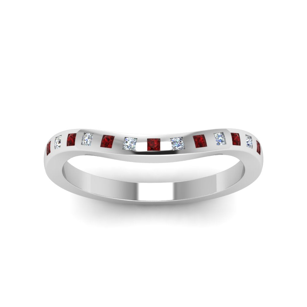 Flush Set Curved Wedding Band