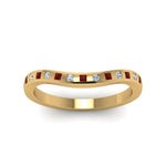 Load image into Gallery viewer, Flush Set Curved Wedding Band
