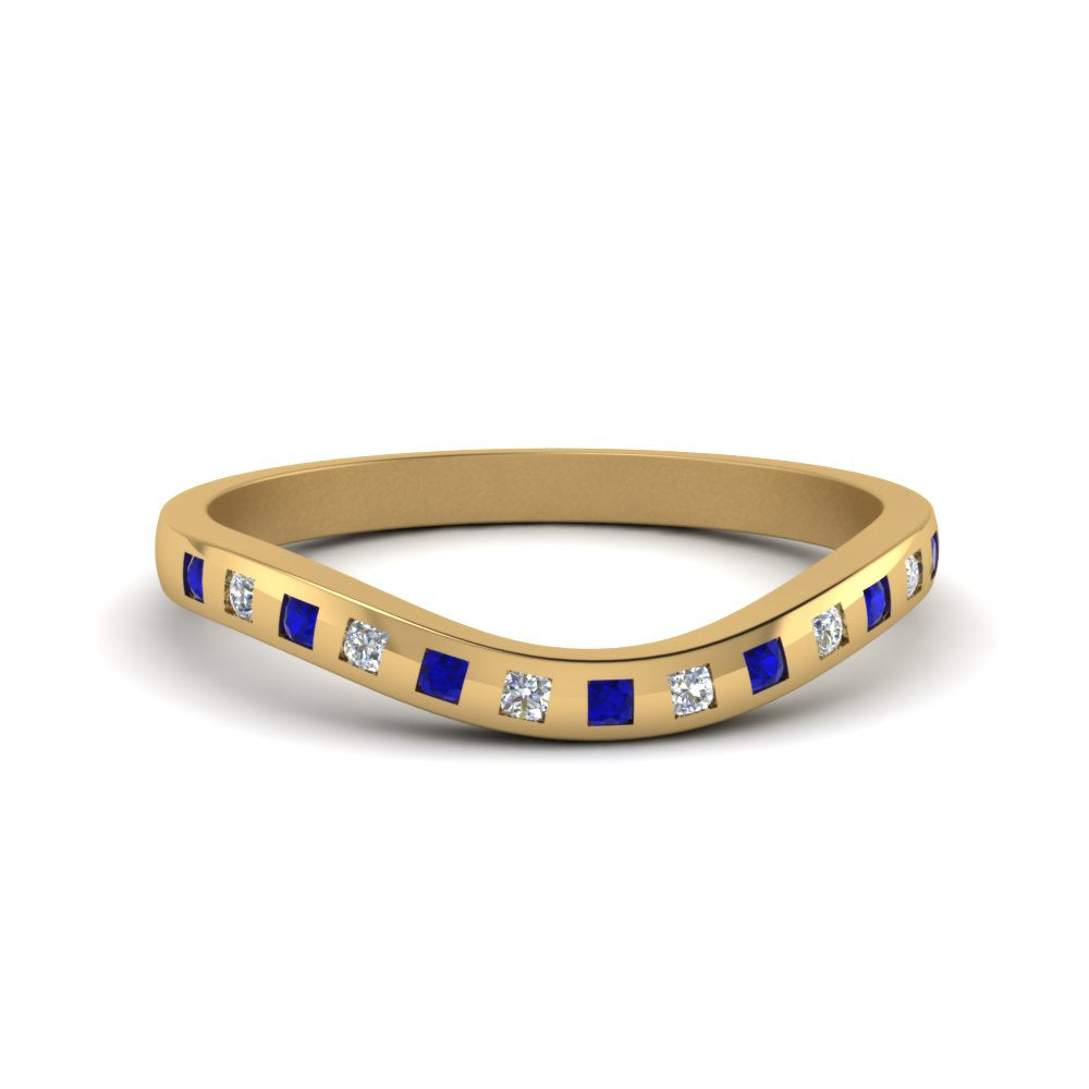 Flush Set Curved Wedding Band