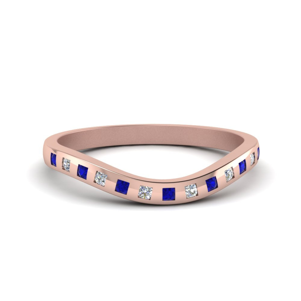 Flush Set Curved Wedding Band