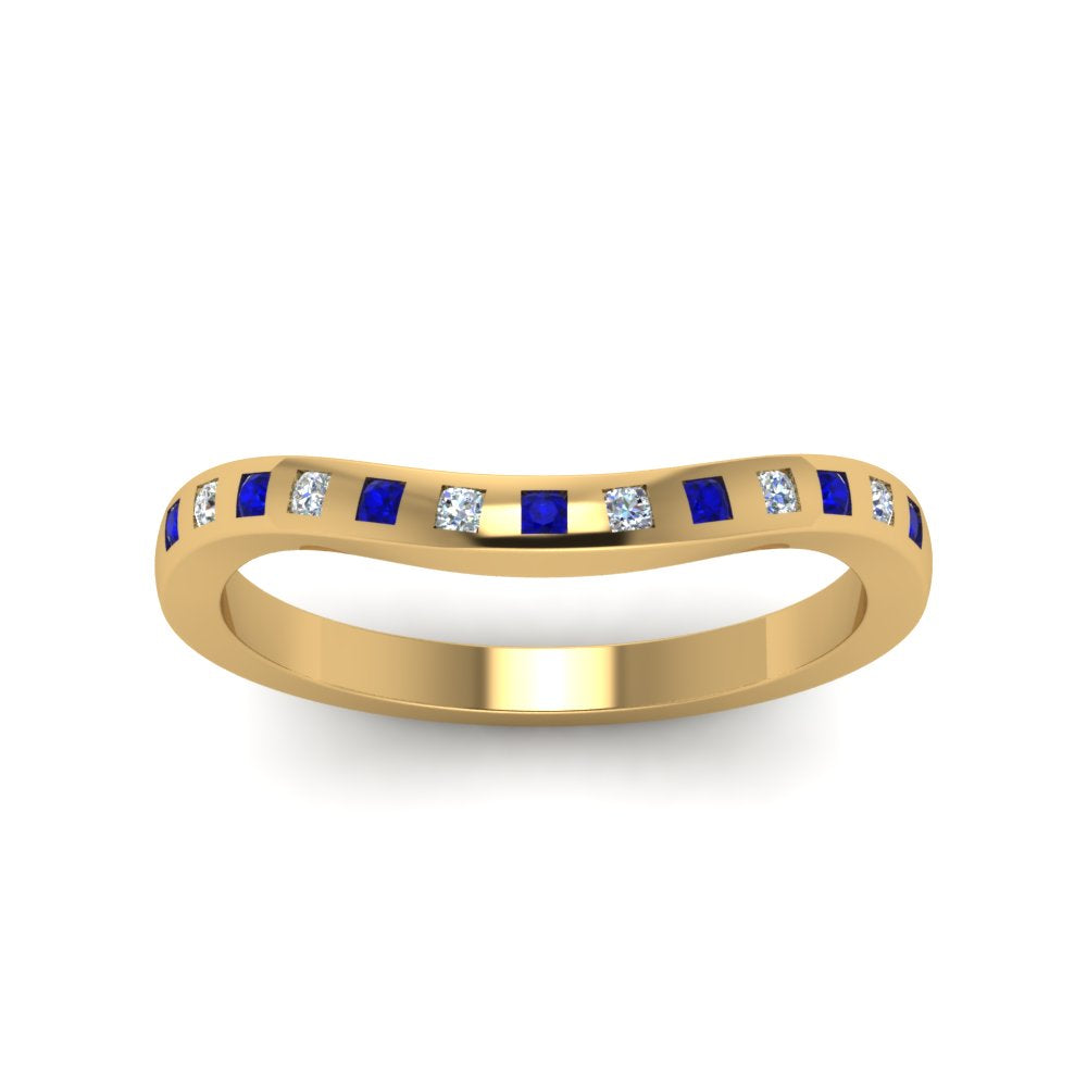 Flush Set Curved Wedding Band