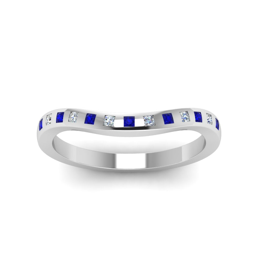 Flush Set Curved Wedding Band