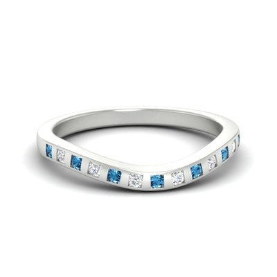 Flush Set Curved Wedding Band