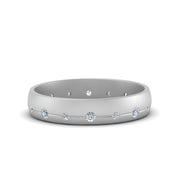 Flush Set Diamond Wedding Band