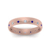 Load image into Gallery viewer, flush-set-diamond-wedding-band-with-blue-sapphire-in-14K-rose-gold-FDM122266BGSABLANGLE5-NL-RG.jpg