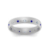 Load image into Gallery viewer, flush-set-diamond-wedding-band-with-blue-sapphire-in-14K-white-gold-FDM122266BGSABLANGLE5-NL-WG.jpg