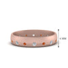 Load image into Gallery viewer, flush-set-diamond-wedding-band-with-orange-sapphire-in-14K-rose-gold-FDM122266BGSAOR-NL-RG-HW.jpg
