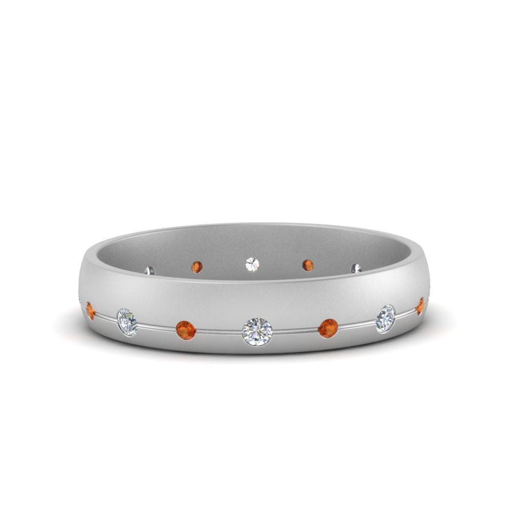 Flush Set Diamond Wedding Band