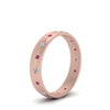 Load image into Gallery viewer, flush-set-diamond-wedding-band-with-pink-sapphire-in-14K-rose-gold-FDM122266BGSADRPIANGLE2-NL-RG.jpg